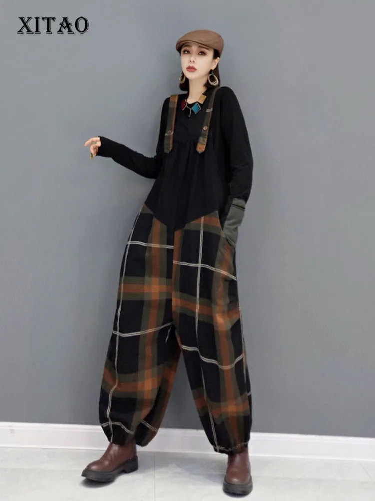XITAO Cowboy Plaid Jumpsuits Women 2021 Autumn New Arrival Personality Fashion Loose Streetwear Cargo Pants Jumpsuits GWJ0621
XITAO Cowboy Plaid Jumpsuits Women 2021 Autumn New Arrival Personality Fashion Loose Streetwear Cargo Pants Jumpsuits GWJ0621