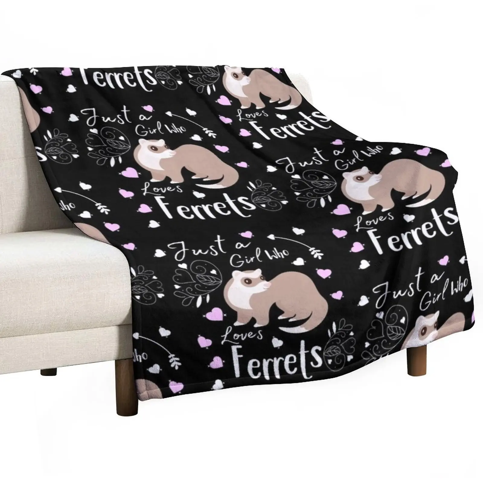 Ferret Just A Girl Who Loves Ferrets Cute Ferret Lover Gift Throw Blanket Personalized Gift Multi-Purpose
Ferret Just A Girl Who Loves Ferrets Cute Ferret Lover Gift Throw Blanket Personalized Gift Multi-Purpose