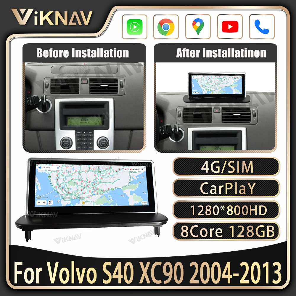 Android Auto Car Radio For Volvo S40 XC90 2004-2013 Carplay Auto Stereo GPS Navigation Multimedia Stereo Player Head Unit 128GB 
Android Auto Car Radio For Volvo S40 XC90 2004-2013 Carplay Auto Stereo GPS Navigation Multimedia Stereo Player Head Unit 128GB
