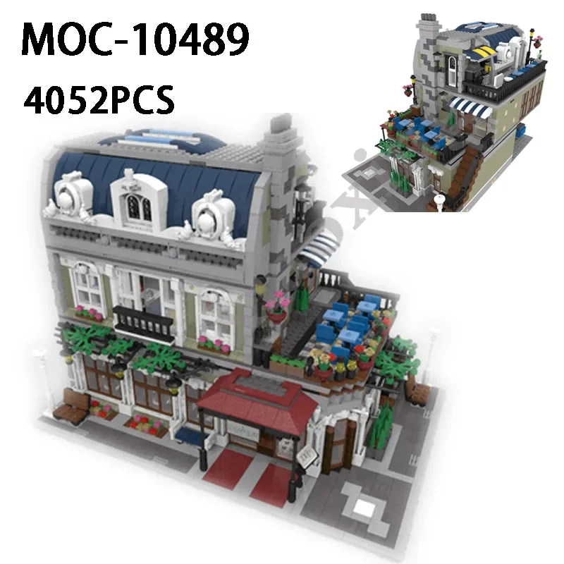 New MOC-10489 Paris Restaurant Corner 4052 Pieces Set Improved DIY Custom Interest Block Kids Toy Birthday Christmas Gift
New MOC-10489 Paris Restaurant Corner 4052 Pieces Set Improved DIY Custom Interest Block Kids Toy Birthday Christmas Gift