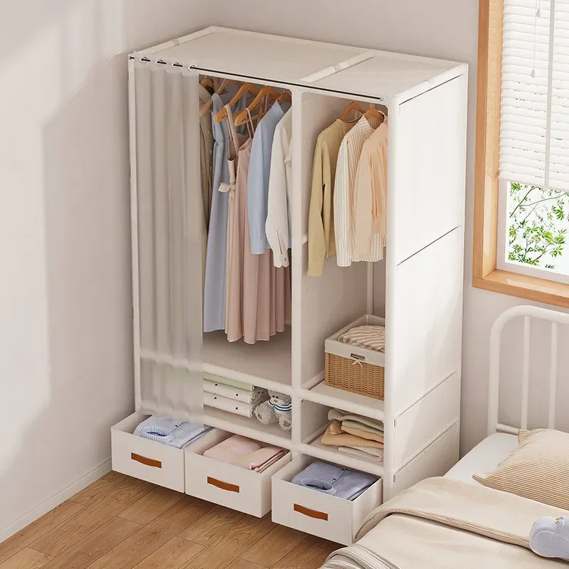 Wardrobe Household Bedroom Simple Assembly Dust-proof Wardrobe for Rental Use Thickened Storage Wardrobe Organizing Rack
Wardrobe Household Bedroom Simple Assembly Dust-proof Wardrobe for Rental Use Thickened Storage Wardrobe Organizing Rack
