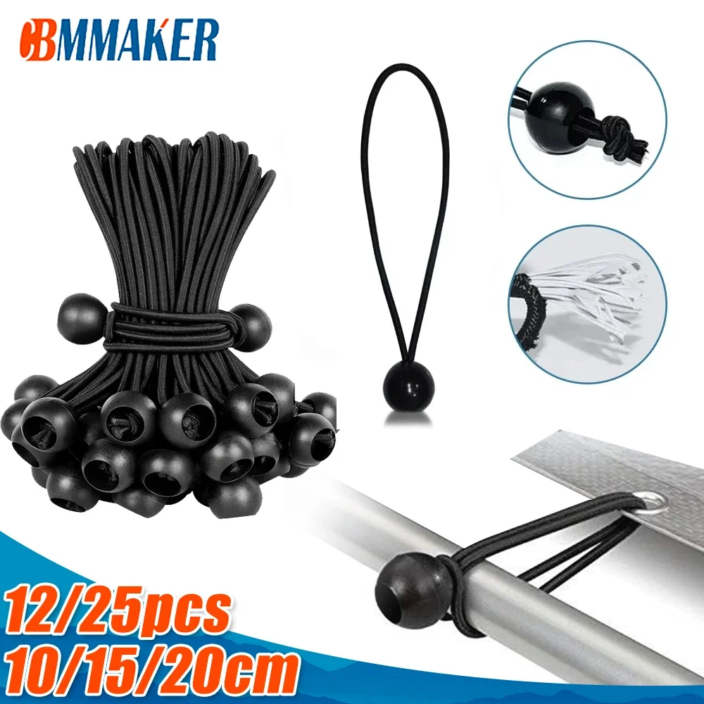 12/25pcs Rope Ball Tent Elastic Rope Tie with Tie Rope Head Multifunctional Storage Fixed Boat Pole Camping Tent Accessories
12/25pcs Rope Ball Tent Elastic Rope Tie with Tie Rope Head Multifunctional Storage Fixed Boat Pole Camping Tent Accessories