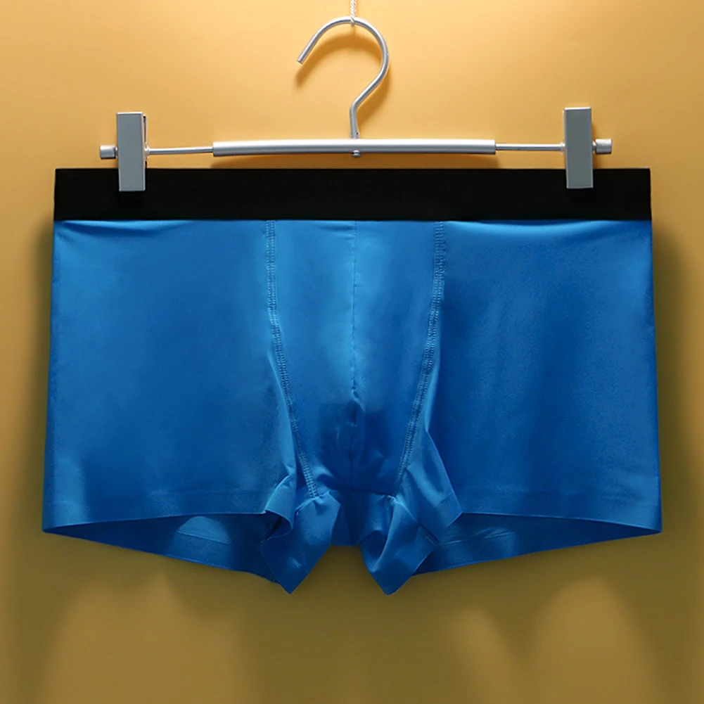 Men Ice Silk Boxer Briefs Solid Underwear Ultra Thin Breathable Sweat Panties Seamless Comfortable Skin-friendly Underpants
Men Ice Silk Boxer Briefs Solid Underwear Ultra Thin Breathable Sweat Panties Seamless Comfortable Skin-friendly Underpants