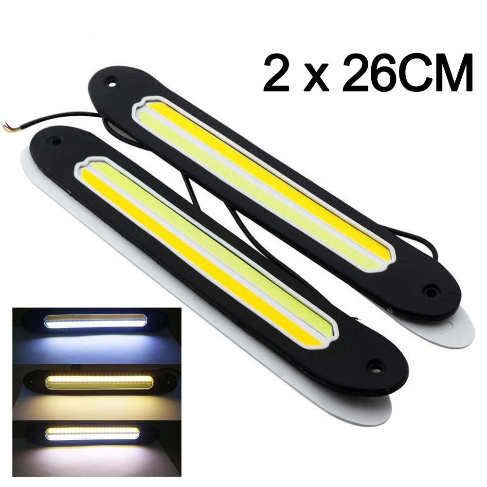 2pcs 26CM COB LED Flexible Strip Waterproof Car Lamp For White Durable And Reliable High Quality Day Lighting Universal
2pcs 26CM COB LED Flexible Strip Waterproof Car Lamp For White Durable And Reliable High Quality Day Lighting Universal