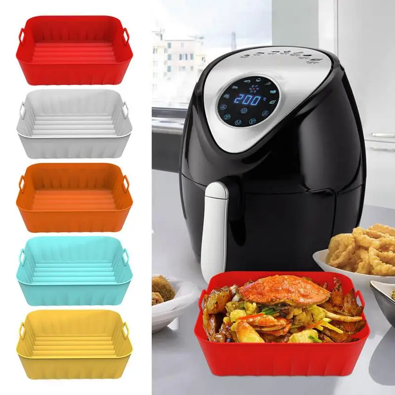 Silicone Air Fryer Liner Reusable Food Serving Tray Fried Chicken Basket Non Stick Baking Pans for Home Kitchen Accessories
Silicone Air Fryer Liner Reusable Food Serving Tray Fried Chicken Basket Non Stick Baking Pans for Home Kitchen Accessories