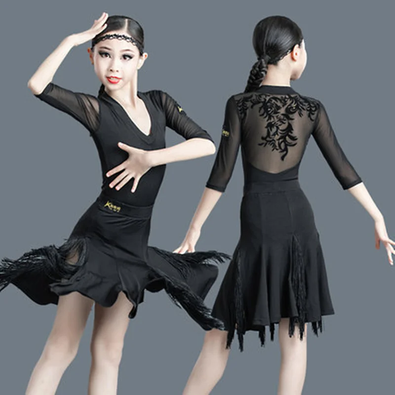 JUSTSAIYAN New Children Latin Dance Dress Girls Competition Performance Costumes Girls Dress Tassel Skirt Latin Ballroom Dance
JUSTSAIYAN New Children Latin Dance Dress Girls Competition Performance Costumes Girls Dress Tassel Skirt Latin Ballroom Dance
