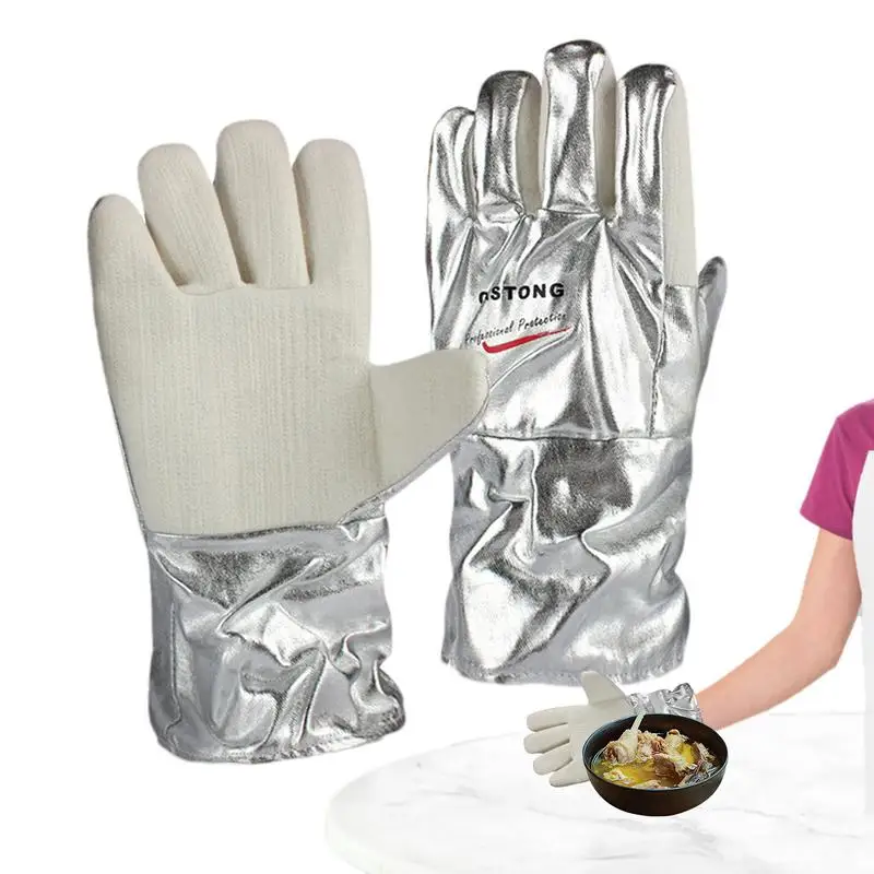 Grill BBQ Gloves Soft Lining Oven Gloves Comfortable Fit Multi-Functional Outdoor Cooking Protective Mitts & Potholders
Grill BBQ Gloves Soft Lining Oven Gloves Comfortable Fit Multi-Functional Outdoor Cooking Protective Mitts & Potholders