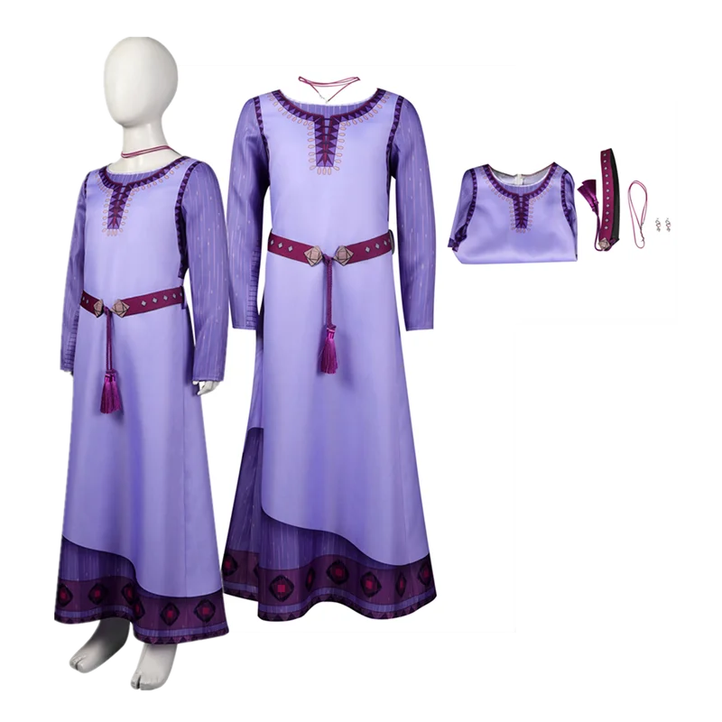 Asha Cosplay Costume Kids Girls Princess Dress Belt Outfits Fantasia Halloween Carnival Party Disguise Suit
Asha Cosplay Costume Kids Girls Princess Dress Belt Outfits Fantasia Halloween Carnival Party Disguise Suit