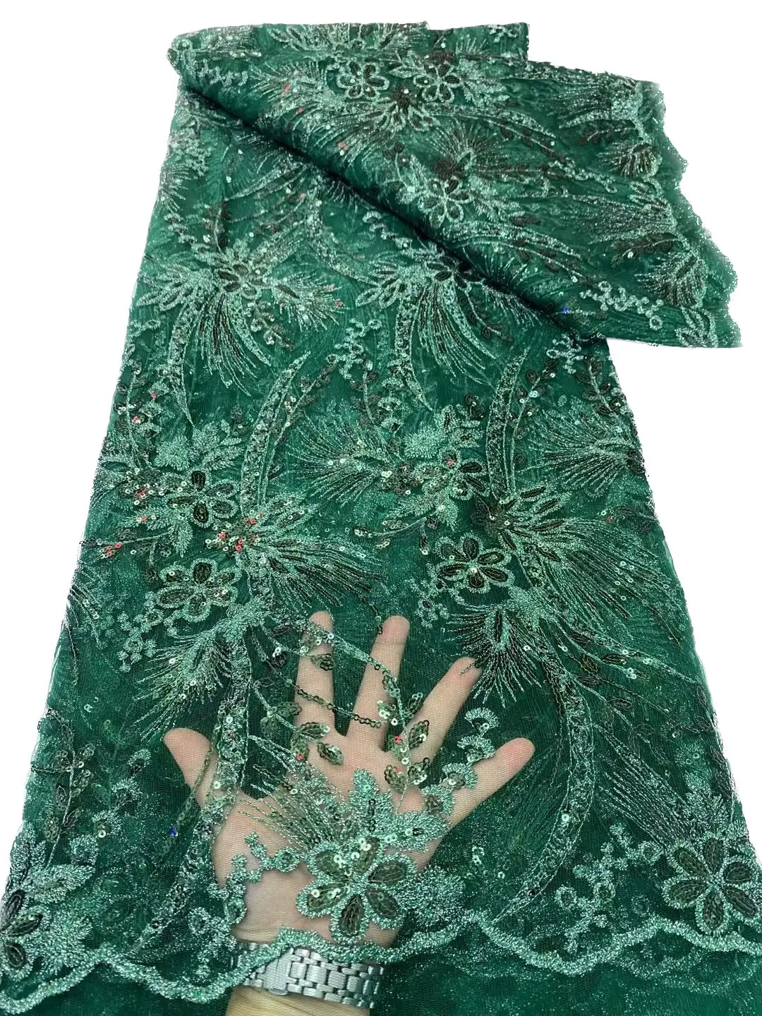 YQOINFKS Latest Multicolor Sequins French Net Tulle Lace 5 Yards Embroidery Fabric Floral Sewing African Women Dresses KY-6358
YQOINFKS Latest Multicolor Sequins French Net Tulle Lace 5 Yards Embroidery Fabric Floral Sewing African Women Dresses KY-6358