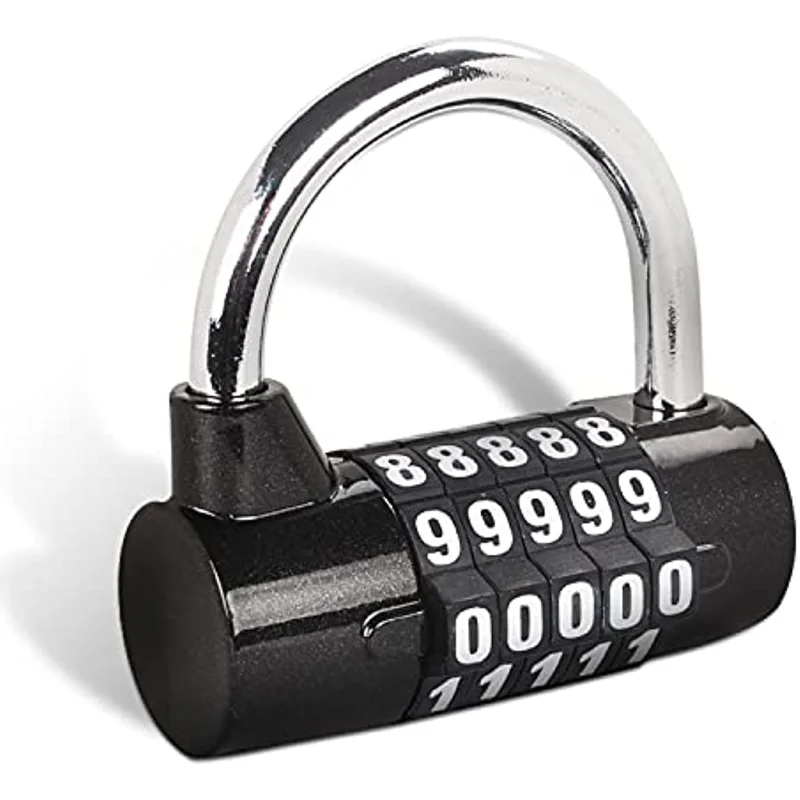 

5 Digit Digit Combination Lock Padlock For School School, Gym Locker, Fence, Hasp Cabinet, Gate, Shed,Outdoor Gym Locker Lock