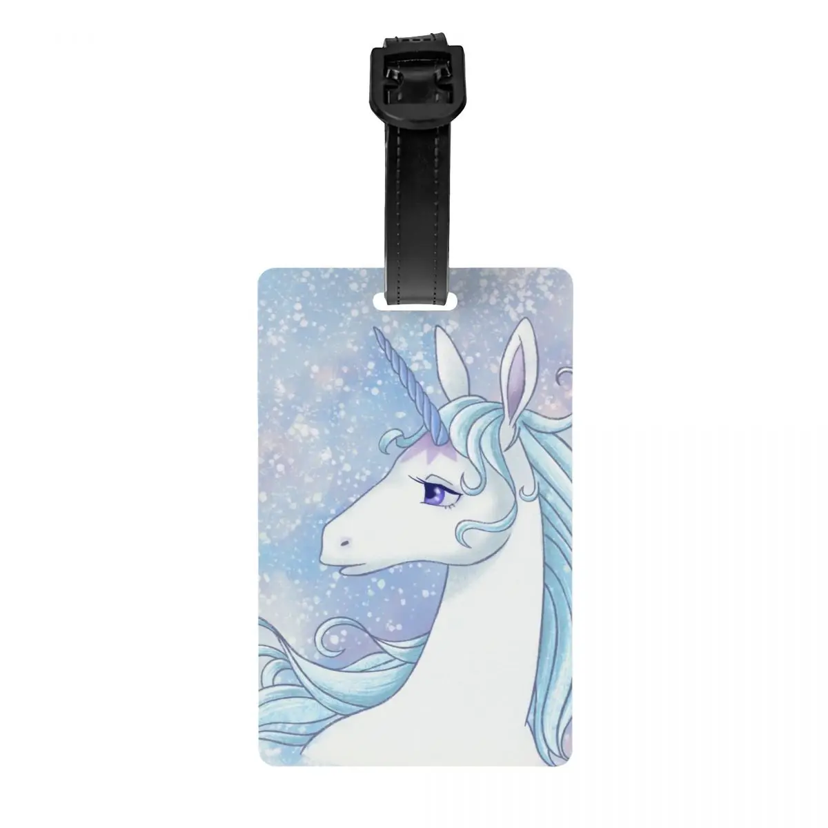 

Custom The Last Unicorn Luggage Tag Privacy Protection Fantasy Movie Baggage Tags Travel Bag Labels Suitcase