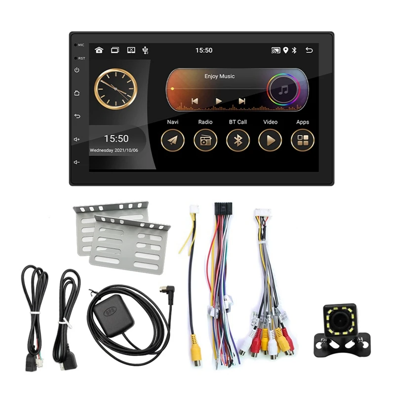 Автомагнитола Carplay Android, 2 + 32 ГБ, 7-дюймовый сенсорный экран, радио, Bluetooth,FM-приемник, камера, Mirror Link,GPS
Автомагнитола Carplay Android, 2 + 32 ГБ, 7-дюймовый сенсорный экран, радио, Bluetooth,FM-приемник, камера, Mirror Link,GPS