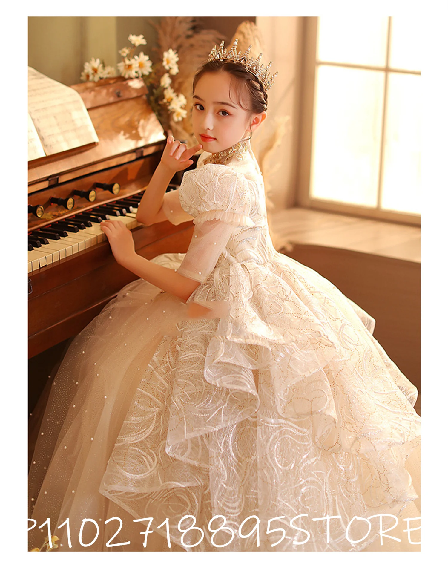 Luxury Crystals Beading Pageant Gown Puffy Kids Clothing Party Prom Dress Flower Girl Dress 2-16Years Floor Length Ball Gown
Luxury Crystals Beading Pageant Gown Puffy Kids Clothing Party Prom Dress Flower Girl Dress 2-16Years Floor Length Ball Gown