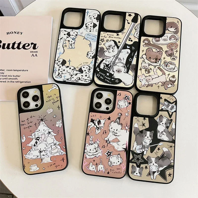 Mirror Surface Music Dog Cat Sheep Phone Case Cover for IPhone 11 12 13 14 15 Pro Max Case for IPhone 15 Pro Max
Mirror Surface Music Dog Cat Sheep Phone Case Cover for IPhone 11 12 13 14 15 Pro Max Case for IPhone 15 Pro Max