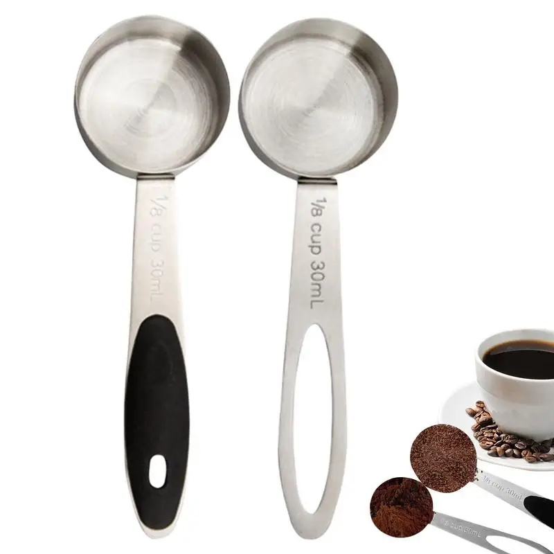 

Multipurpose Food Grade Stainless Steel Measuring Spoon Metal Measure Coffee Powder Measure Scoop Baking For Kitchen Cafe Making