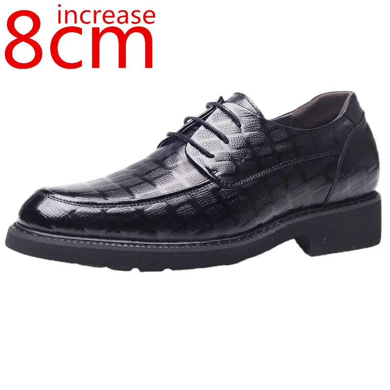 Men's Thick-soled Height Increasing Leather Shoes 8cm British Business Daily Inner Height-enhancing Shoes Men Formal Derby Shoes
Men's Thick-soled Height Increasing Leather Shoes 8cm British Business Daily Inner Height-enhancing Shoes Men Formal Derby Shoes