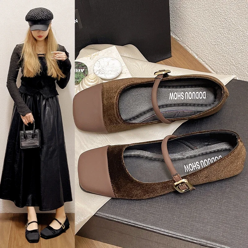 Женские балетки на низком каблуке, туфли-Лоферы без застежки, квадратный носок, балетки, обувь на плоской подошве
Женские балетки на низком каблуке, туфли-Лоферы без застежки, квадратный носок, балетки, обувь на плоской подошве