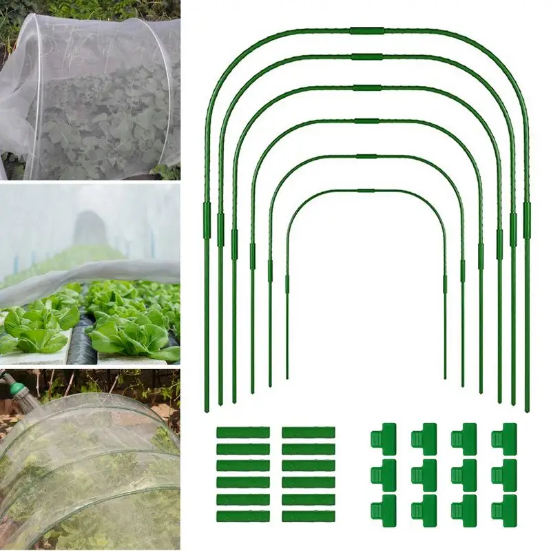 Gardening Bed Tunnel Support Hoops Greenhouse Portable Garden Hoops For Raised Beds Rust-Proof Fiberglass Garden Hoops Supplies
Gardening Bed Tunnel Support Hoops Greenhouse Portable Garden Hoops For Raised Beds Rust-Proof Fiberglass Garden Hoops Supplies