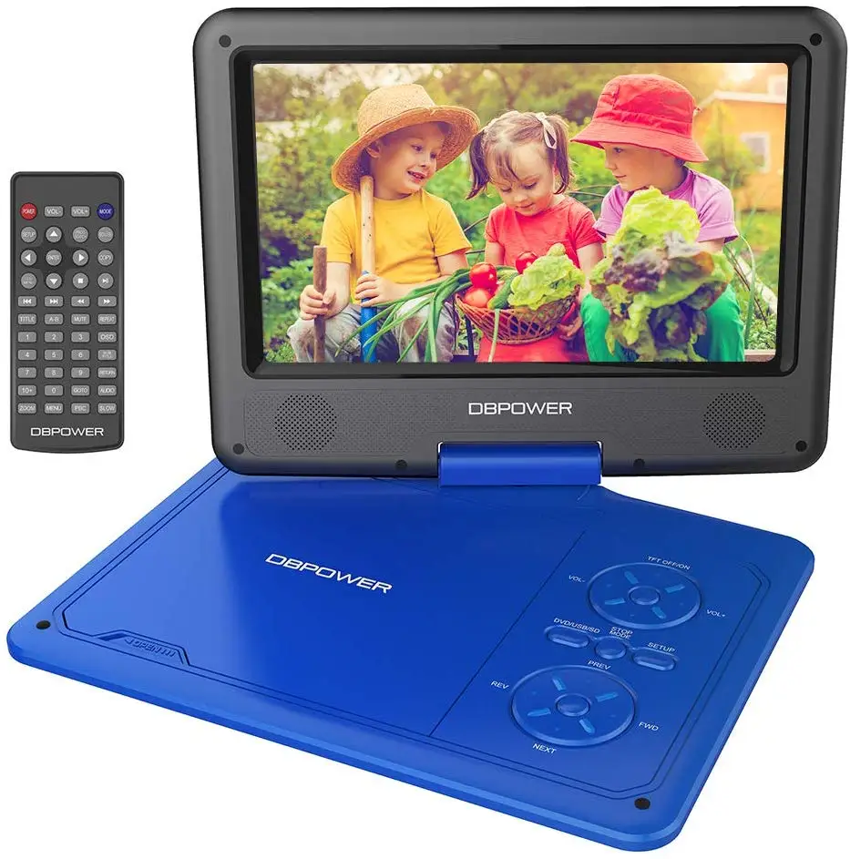Портативный DVD-плеер DBPOWER 9,5 дюйма с перезаряжаемой батареей, поворотным экраном, поддерживает SD-карту и USB, автомобильное зарядное устройство
Портативный DVD-плеер DBPOWER 9,5 дюйма с перезаряжаемой батареей, поворотным экраном, поддерживает SD-карту и USB, автомобильное зарядное устройство