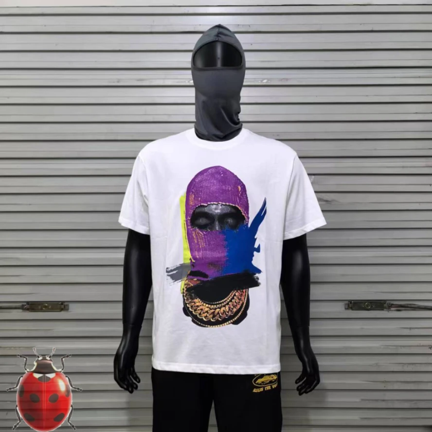 IH NOM UH NIT PARIS T Shirt Purple Knit Mask Man Paint Graffiti Print Tee Men Women High Quality Streetwear Casual T-Shirts Tops
IH NOM UH NIT PARIS T Shirt Purple Knit Mask Man Paint Graffiti Print Tee Men Women High Quality Streetwear Casual T-Shirts Tops