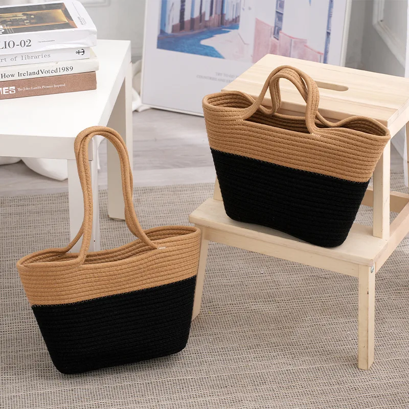 Women Summer Beach Bag Large Capacity Top-handle Handbags Big Shoulder Bag Handmade Woven Totes Casual Girls Travel Shopping Bag
Women Summer Beach Bag Large Capacity Top-handle Handbags Big Shoulder Bag Handmade Woven Totes Casual Girls Travel Shopping Bag