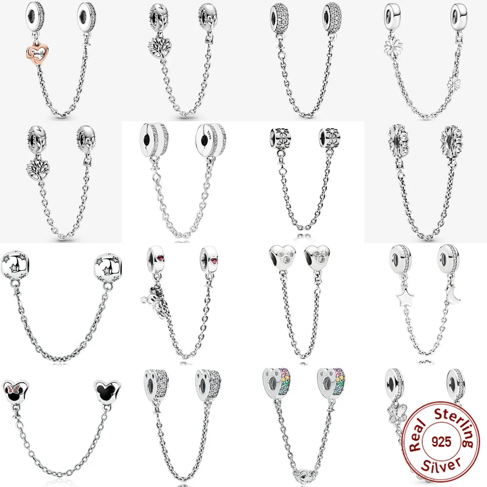 2023 New 925 Sterling Silver Zircon Family Heart Safety Chain Charm Fit Pandora Bracelet Pendant DIY Jewelry Accessories
2023 New 925 Sterling Silver Zircon Family Heart Safety Chain Charm Fit Pandora Bracelet Pendant DIY Jewelry Accessories