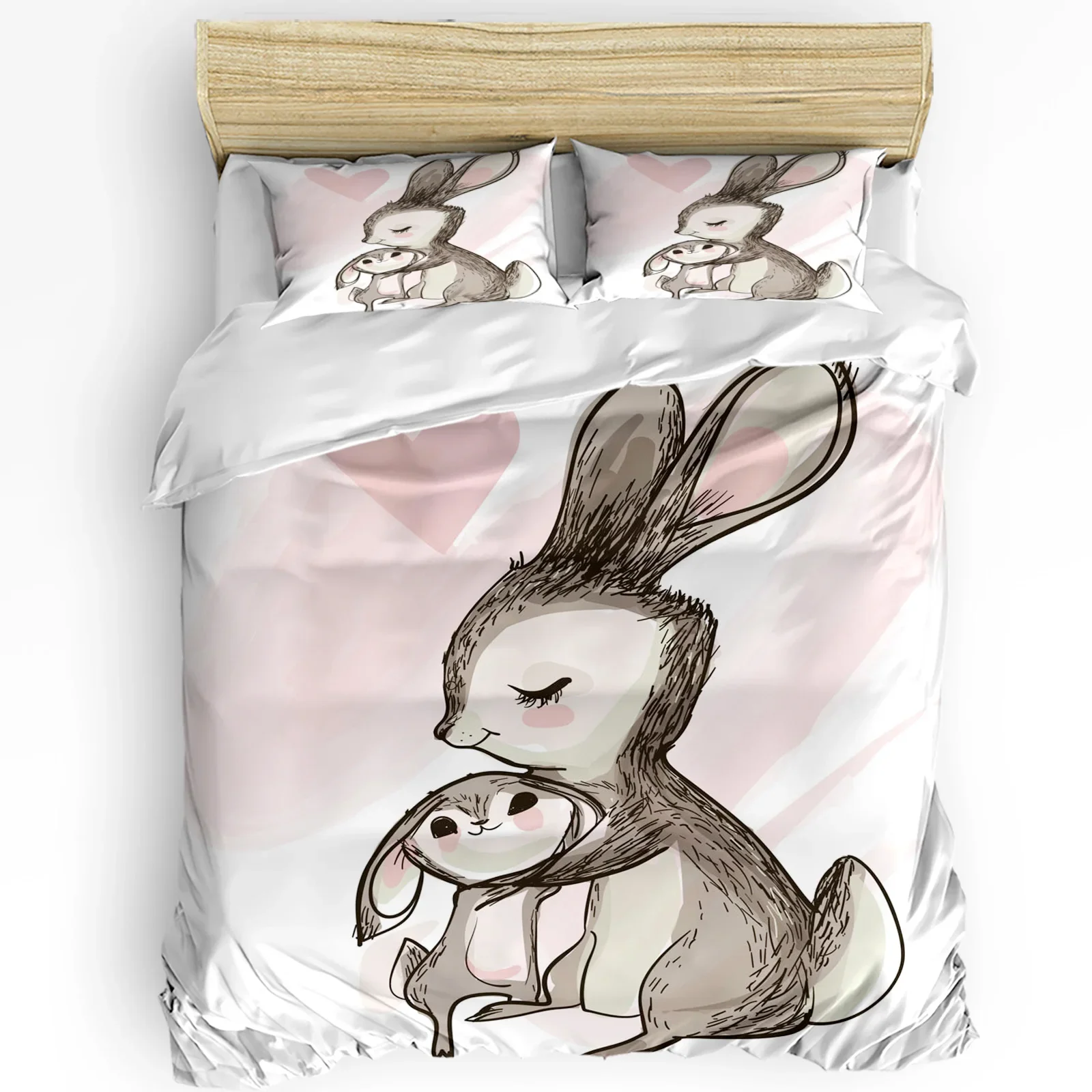 Animal Rabbit Love Retro Printed Comfort Duvet Cover Pillow Case Home Textile Quilt Cover Boy Kid Teen Girl 3pcs Bedding Set
Animal Rabbit Love Retro Printed Comfort Duvet Cover Pillow Case Home Textile Quilt Cover Boy Kid Teen Girl 3pcs Bedding Set