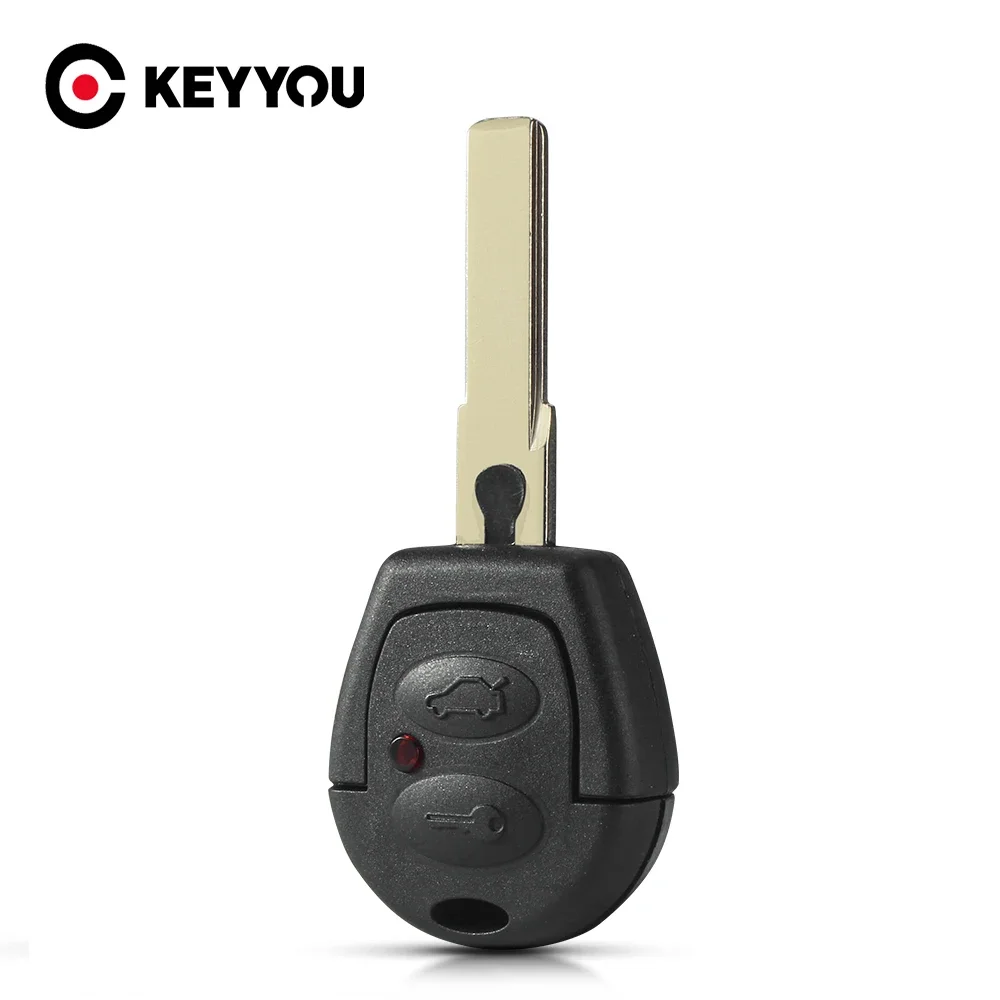 

KEYYOU 1PCS For VW 2 Button Car Key Case For VW Polo Golf Jetta Sharan Seat Leon Mii Altea For SKODA FABIA OCTAVIA