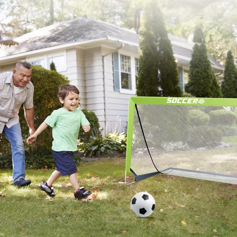 

A set of foldable soccer portal outside mini training soccer net children's beach grass Park soccer gate equipment sports toys