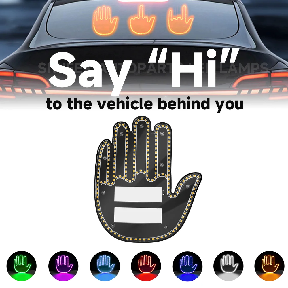 LED Stylish Palm Gesture Decorate Rear Window Warning Lights Remote Control 3 styles Keep Your Car Safe and Visible
LED Stylish Palm Gesture Decorate Rear Window Warning Lights Remote Control 3 styles Keep Your Car Safe and Visible