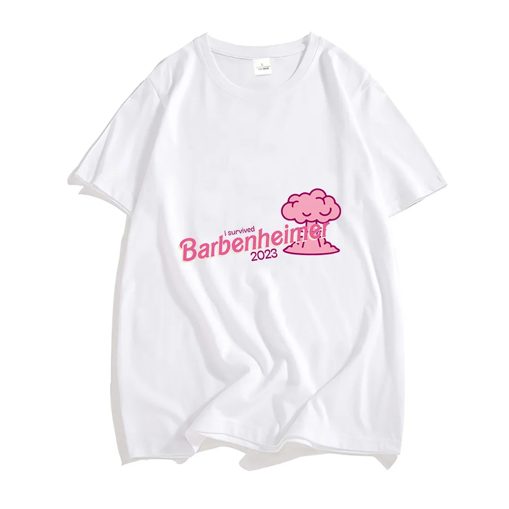 Barbenheimer Tshirts 100% Pure Cotton T-shirt Funny Graphic T Shirts 2023 Summer New Clothes Men/women Casual Shirt Short Sleeve
Barbenheimer Tshirts 100% Pure Cotton T-shirt Funny Graphic T Shirts 2023 Summer New Clothes Men/women Casual Shirt Short Sleeve