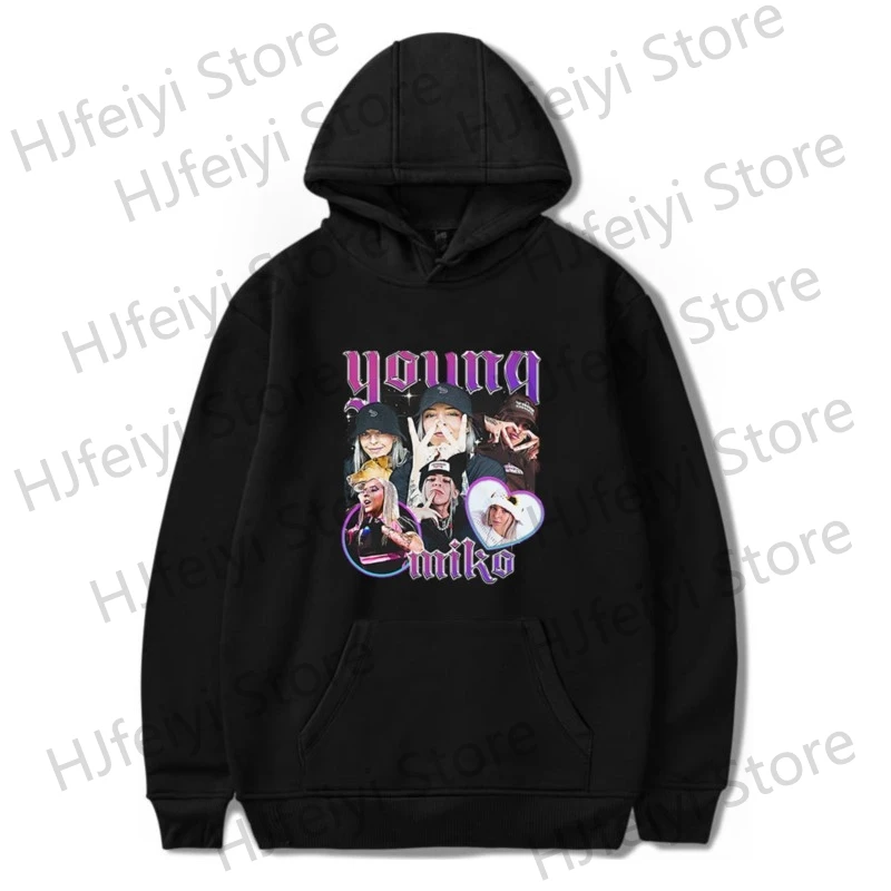 

Худи Young Miko, зимняя Толстовка для косплея Merch для мужчин и женщин, Повседневная модная толстовка унисекс с длинным рукавом, уличная одежда с капюшоном