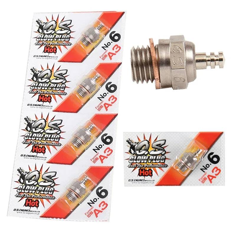 RC Parts Glow Plug OS Former A3 No.6 #6 Standard Glow Plug Spark For RC Car Truck Nitro Engine
RC Parts Glow Plug OS Former A3 No.6 #6 Standard Glow Plug Spark For RC Car Truck Nitro Engine