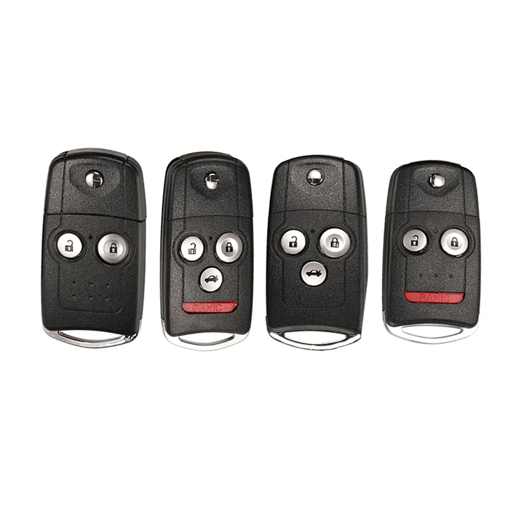 

2/3/4 Buttons Flip Car Remote Key Shell Fob Fit for Honda Acura Civic Accord Jazz CRV HRV Key Case Housing Replacement