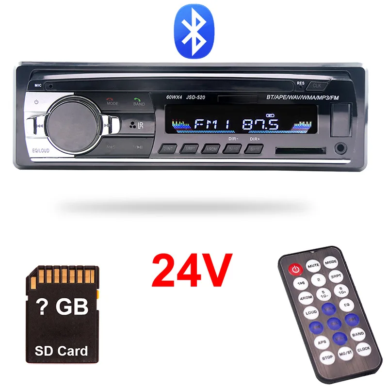 Car Multimedia Stereo Mobile Phone Bluetooth Hands-Free MP3 Player FM Radio Audio Music Bus Truck 24v Car Radio
Car Multimedia Stereo Mobile Phone Bluetooth Hands-Free MP3 Player FM Radio Audio Music Bus Truck 24v Car Radio