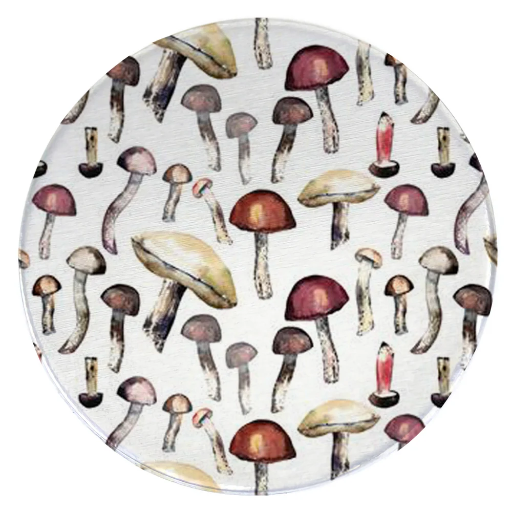 

HX Cute Mushroom Round Rug 3D Printed Carpets for Living Room Desk Mats Coffee Table Mat Soft Area Rug Dropshipping