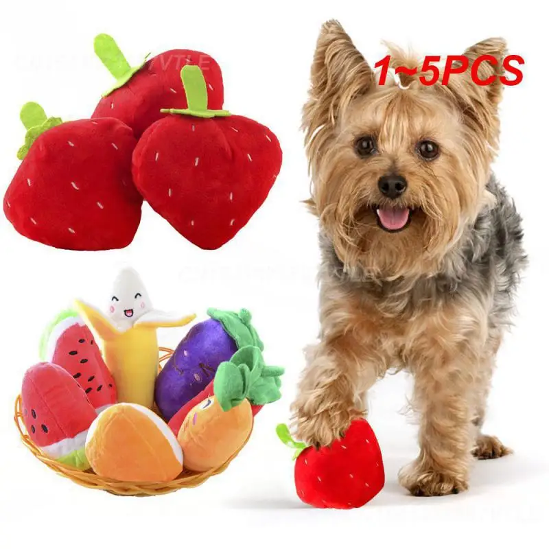 

1~5PCS Funny Plush Toys Dog Toys Design Stuffed Squeaking Pet Toy Interactive Cat Toys for Dogs Cat Chew Squeaker Squeaky Toy