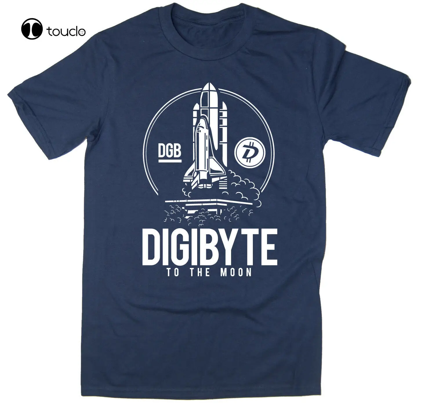 

Digibyte To The Moon T-Shirt - Btc Dgb Bitcoin Crypto - 6 Colours Tee Shirt Custom aldult Teen unisex digital printing Tee shirt