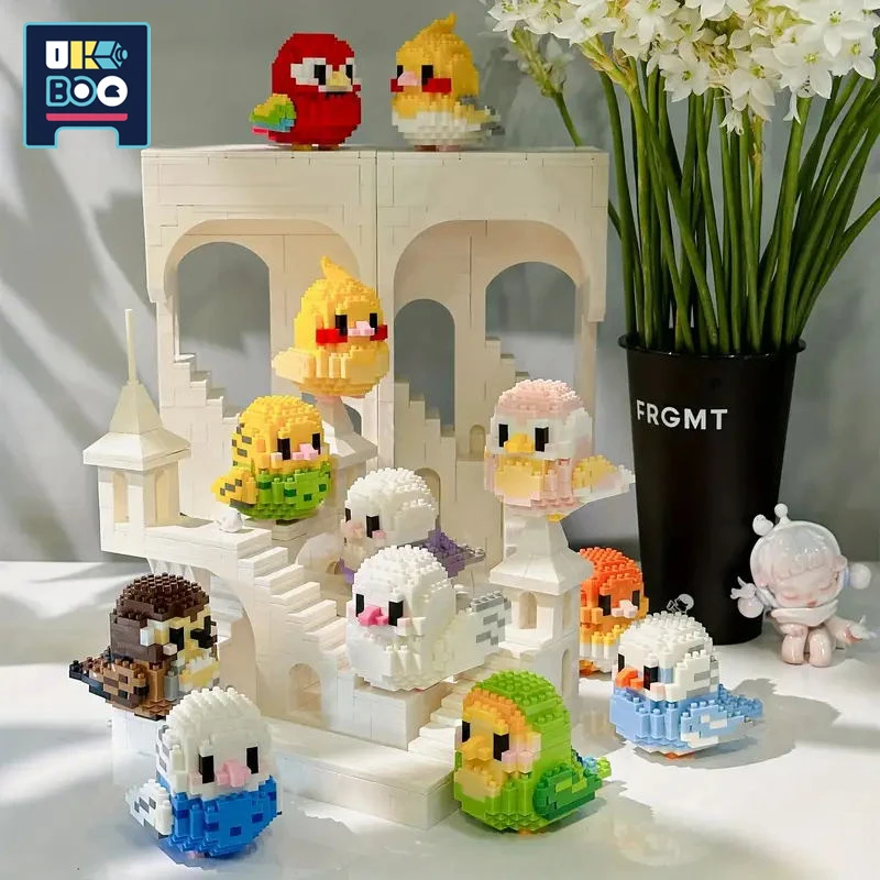 City Creativity Cartoon Cute Bird Building Blocks 3D Animal Parrot Model Mini Diamond Educational Bricks Toys For Children Gift
City Creativity Cartoon Cute Bird Building Blocks 3D Animal Parrot Model Mini Diamond Educational Bricks Toys For Children Gift