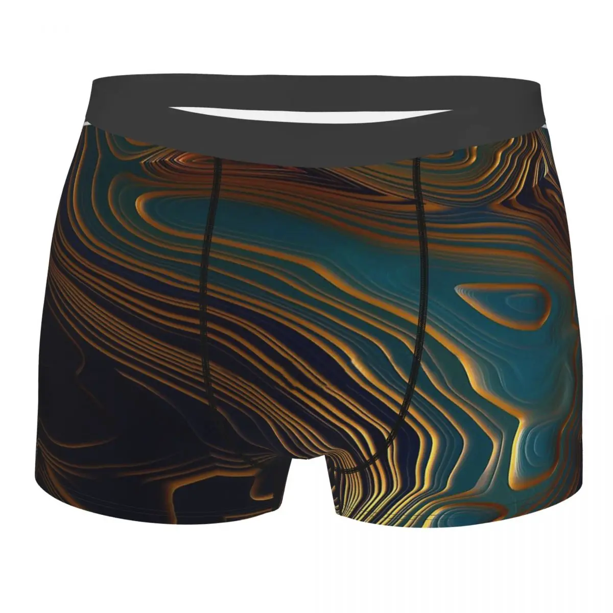 

Peacock Ocean 3D Three Dimensional Underpants Breathbale Panties Man Underwear Sexy Shorts Boxer Briefs