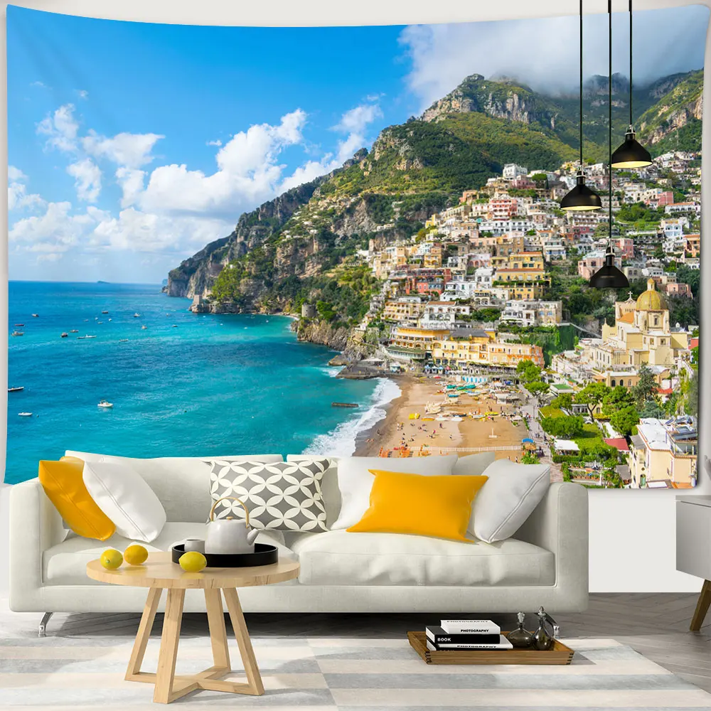 Beautiful Seaside Scenery Tapestry Sea Wave Beach Village Landscape Tapestry Wall Hanging Decor for Bedroom Living Room Dorm
Beautiful Seaside Scenery Tapestry Sea Wave Beach Village Landscape Tapestry Wall Hanging Decor for Bedroom Living Room Dorm