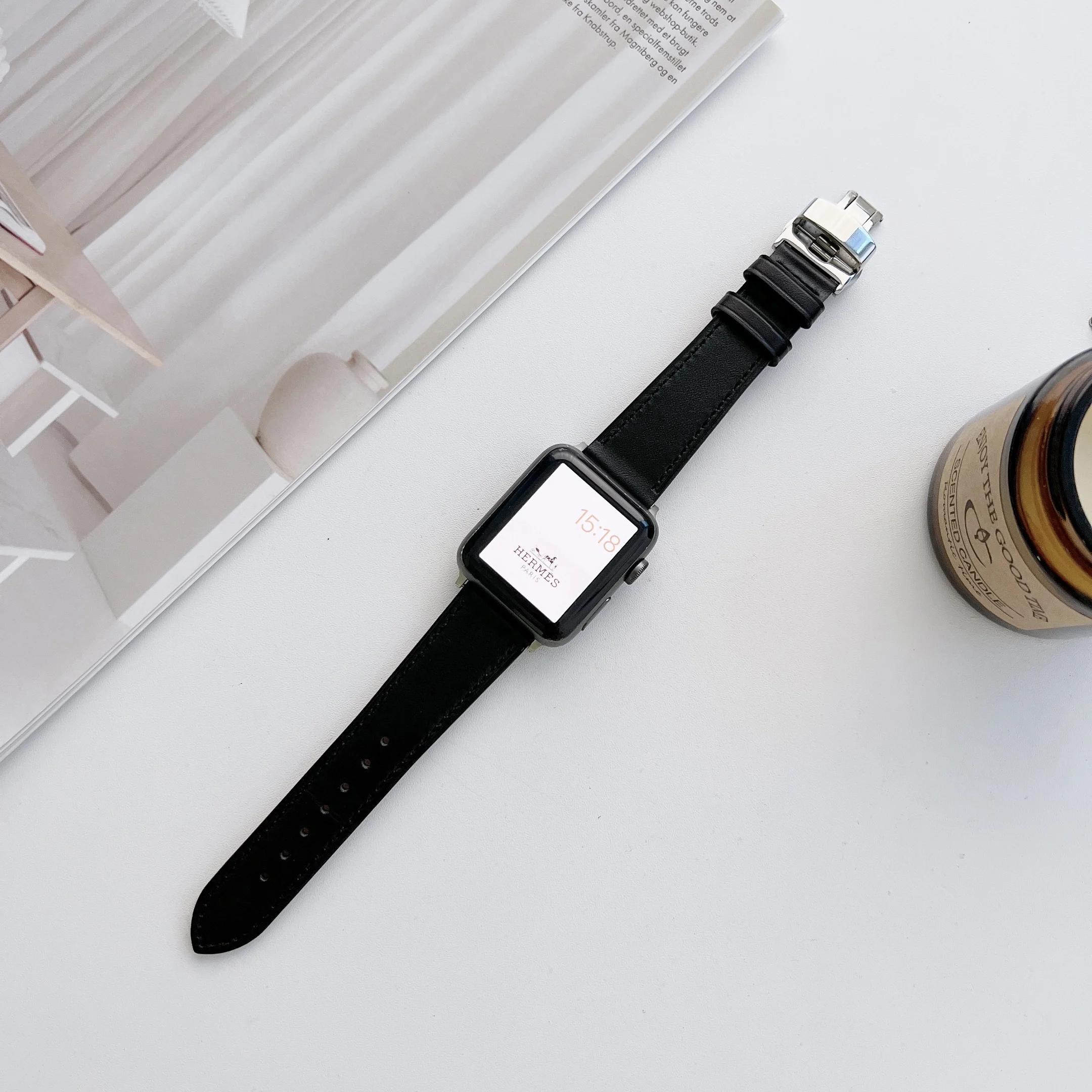 Leather Strap For Apple Watch Series Ultra 49mm 8 7 45mm 41mm Metal Butterfly Buckle Bracelet For iWatch 6 5 4 SE 44mm 42mm 40mm
Leather Strap For Apple Watch Series Ultra 49mm 8 7 45mm 41mm Metal Butterfly Buckle Bracelet For iWatch 6 5 4 SE 44mm 42mm 40mm