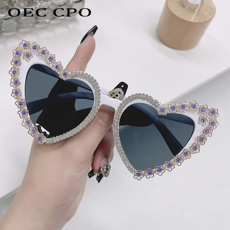 Diamonds Heart Shaped Sunglasses New Women Men Luxury Rhinestone Fashion Sun Glasses Female Outdoor Shades Lady Eyewear UV400
Diamonds Heart Shaped Sunglasses New Women Men Luxury Rhinestone Fashion Sun Glasses Female Outdoor Shades Lady Eyewear UV400