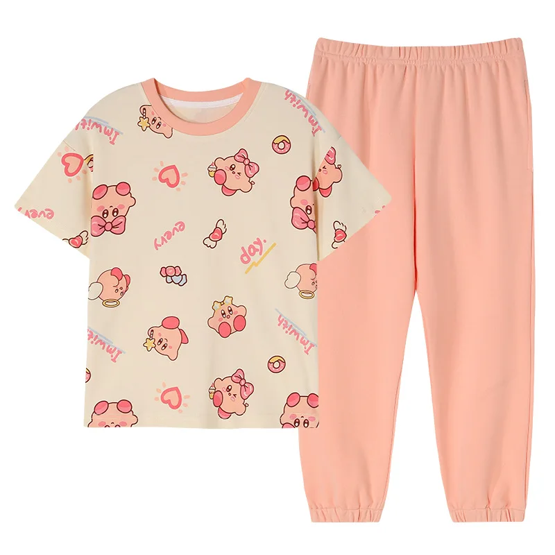 Kirby Anime Kawaii Pajamas Pure Cotton Short-Sleeved Trousers Thin Section Cartoon Cute Loose Comfortable Home Service Suit New
Kirby Anime Kawaii Pajamas Pure Cotton Short-Sleeved Trousers Thin Section Cartoon Cute Loose Comfortable Home Service Suit New