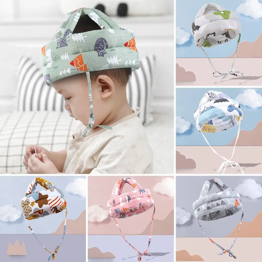 

Baby Safety Helmet Head Protection Headgear Toddler Anti-Fall Pad Learn To Walk Anti-Collision Hat Adjustable Headgears