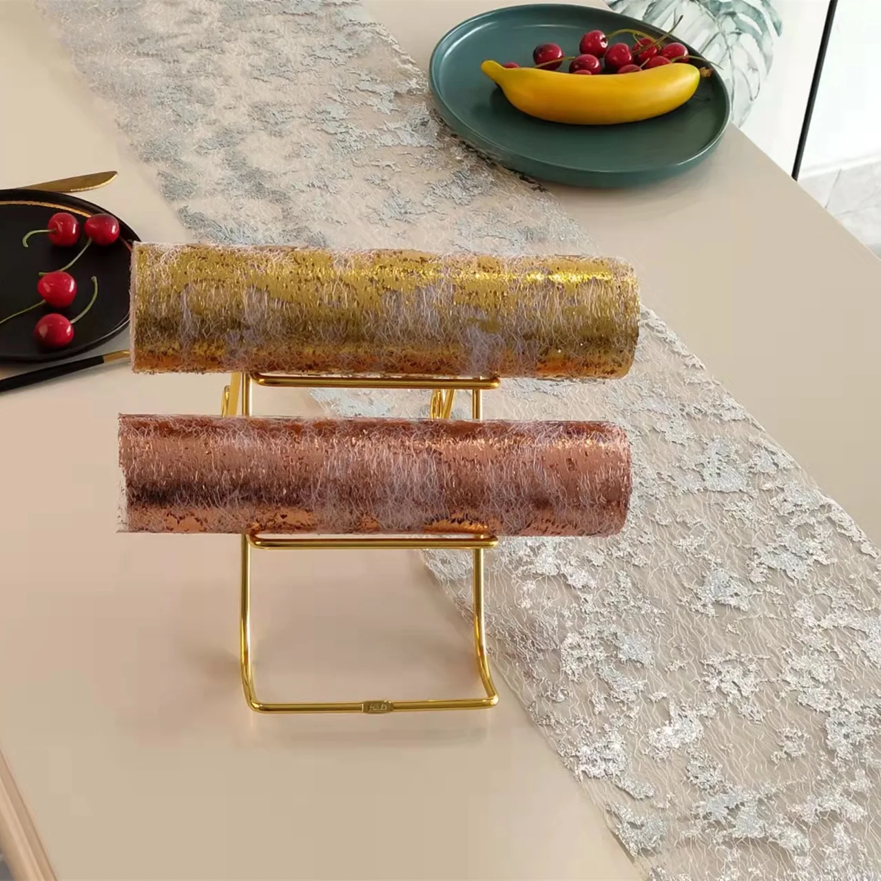 10M Long Table Runner 28cm Width Bronzing Film Rose Gold Polyester Mesh Xmas Party Decor Packaging Supplies Hotel Tablecloth
10M Long Table Runner 28cm Width Bronzing Film Rose Gold Polyester Mesh Xmas Party Decor Packaging Supplies Hotel Tablecloth