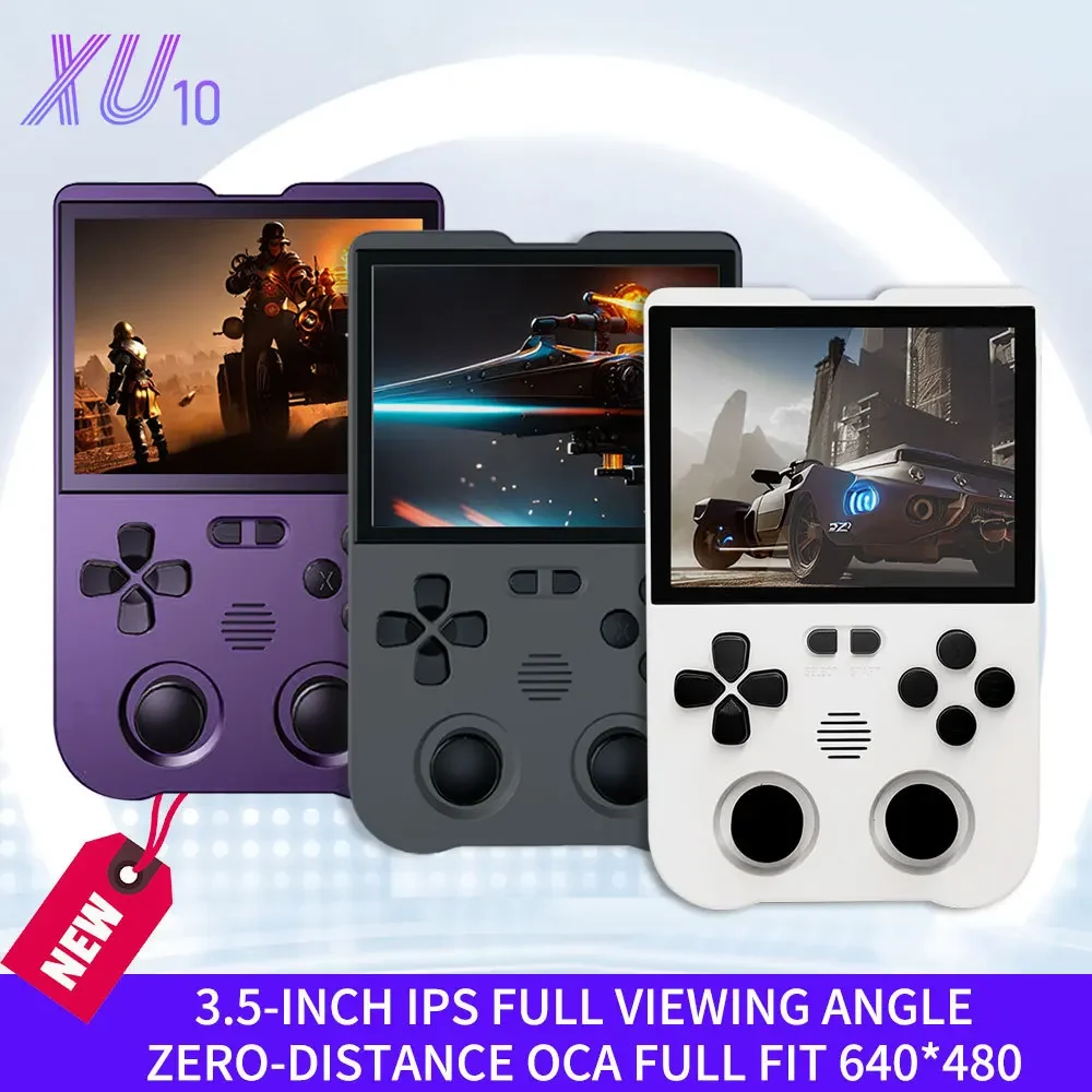 

NEW XU10 Handheld Game Player 3.5" IPS Screen 3000mAh Battery Linux System Built-in Retro Games Portable Video Game Console