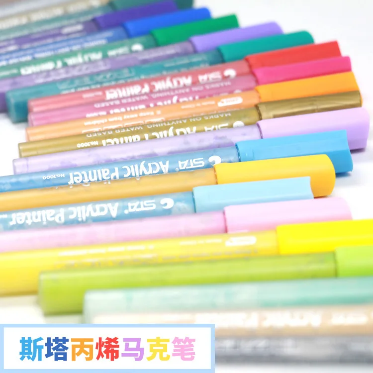 Sta sta1000 acrylic 50 color 2mm water-based marker set student art painting pen children's color pen
Sta sta1000 acrylic 50 color 2mm water-based marker set student art painting pen children's color pen