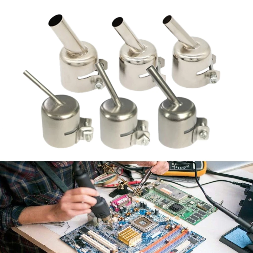 Precision Nozzle Set with 45 Degree Tilt Angle and 6 Inner Diameter Options for 850 Series Hot Air Soldering Station
Precision Nozzle Set with 45 Degree Tilt Angle and 6 Inner Diameter Options for 850 Series Hot Air Soldering Station
