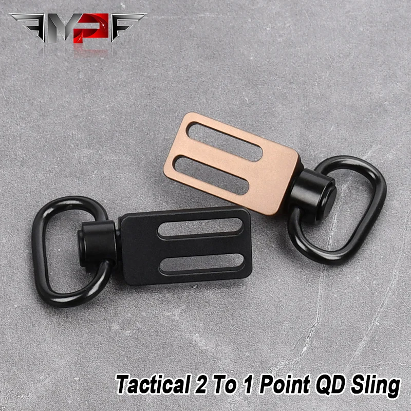 

Wadsn 2 To 1 Point QD Sling Metal Adapter Mount Triglide Swivel Base CNC Quick Strap Buckle Detach Release Hunting Accessories